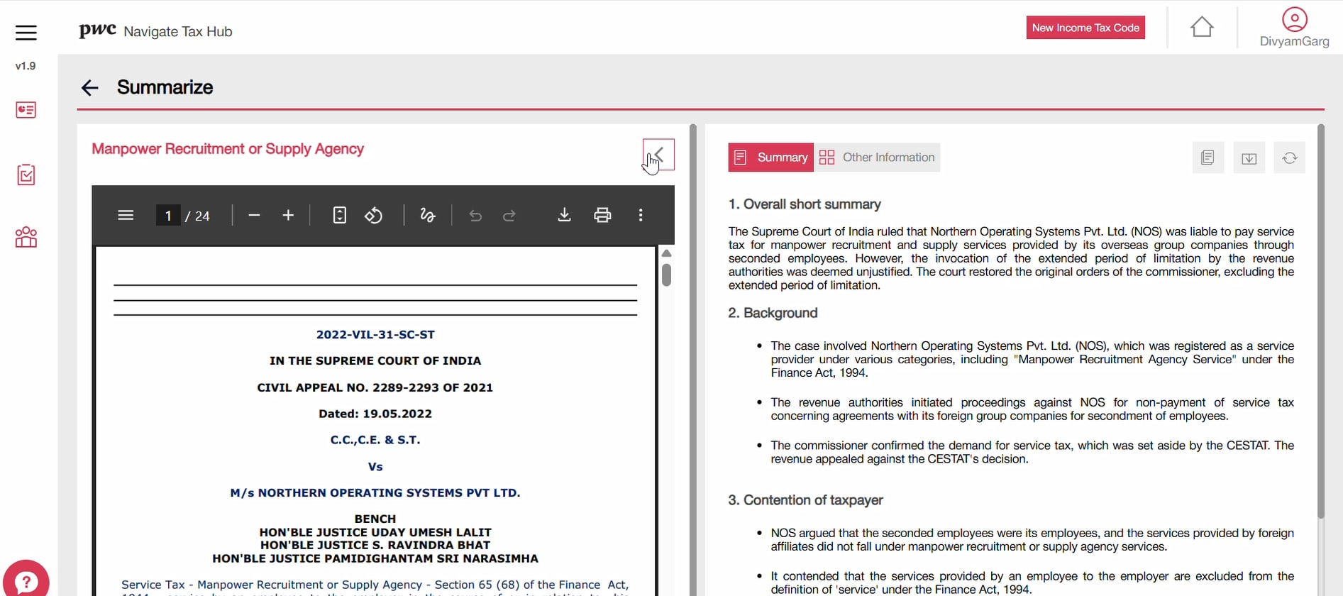 Instantly summarise complex documents